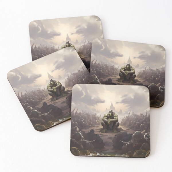 Item preview, Champion of the Horde: Mighty Orc Warrior in Azeroth designed and sold by Pawtraits1.