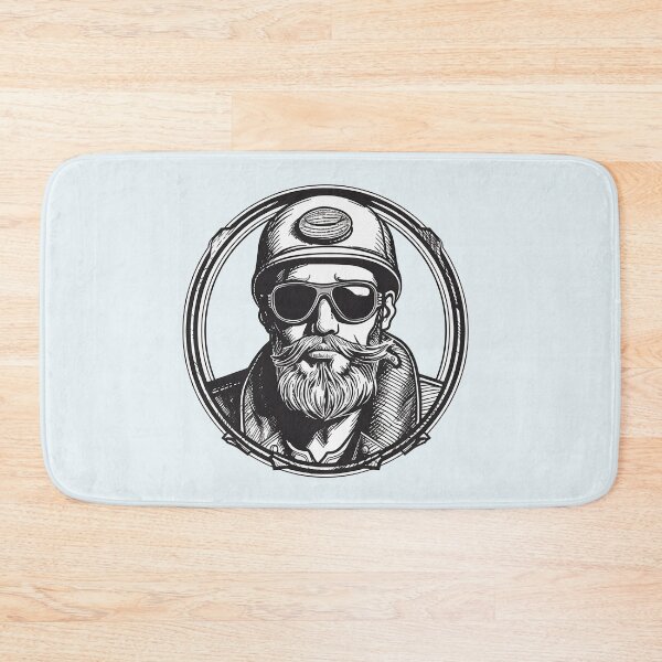 Item preview, Moustache Motorbike Man designed and sold by ErSaSolutions.