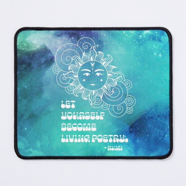 Item preview, Dorm Art - Cosmic Aesthetic Rumi Quote - Let Yourself Become Living Poetry designed and sold by Trish Dish.