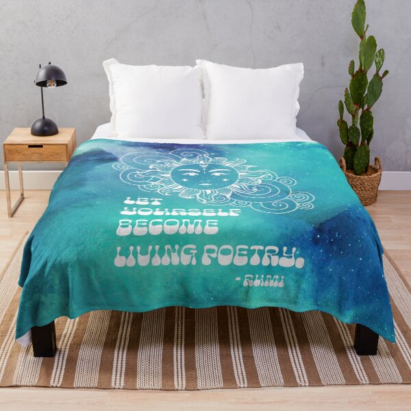 Item preview, Dorm Art - Cosmic Aesthetic Rumi Quote - Let Yourself Become Living Poetry designed and sold by Trish Dish.