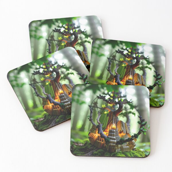 Artikelvorschau, A beautiful lush Fairycore Elf forest entworfen und verkauft von PixieDustAIArt.