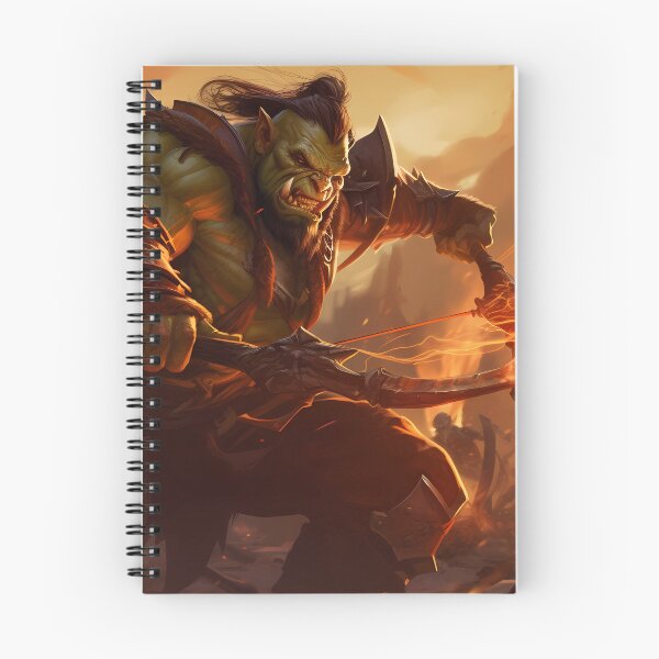 Item preview, Unleashing the Fury: An Orc's Roar Amidst the Chaos of Battle designed and sold by Pawtraits1.