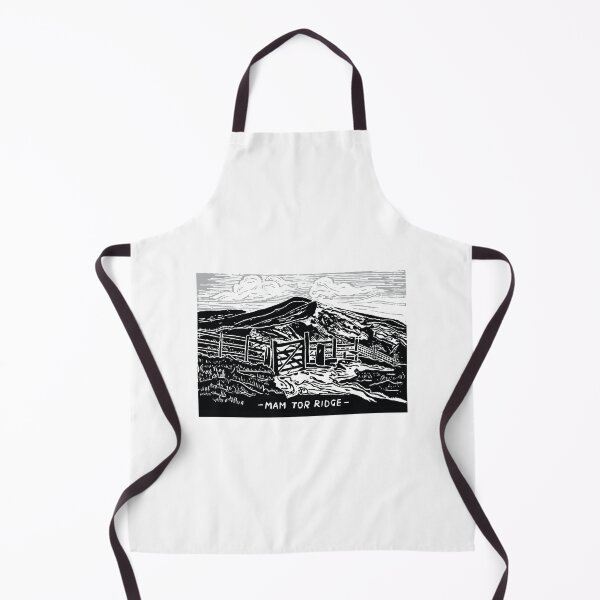 Item preview, Mam Tor Ridge Landscape Linocut designed and sold by louweasely.