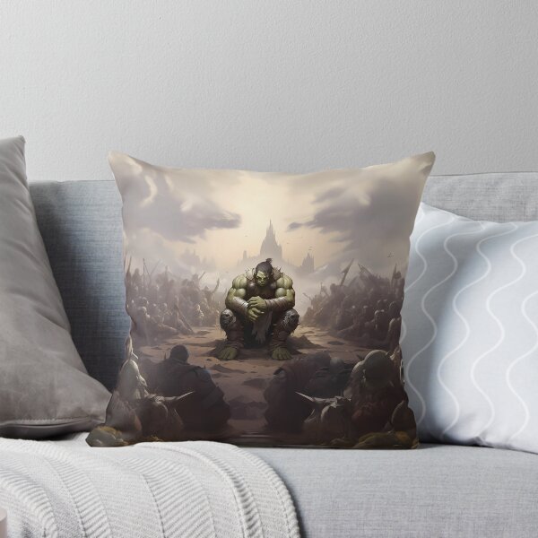 Item preview, Champion of the Horde: Mighty Orc Warrior in Azeroth designed and sold by Pawtraits1.