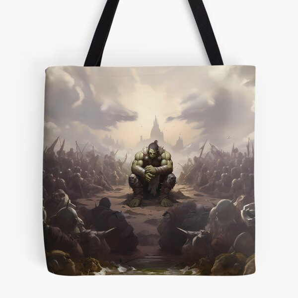 Item preview, Champion of the Horde: Mighty Orc Warrior in Azeroth designed and sold by Pawtraits1.