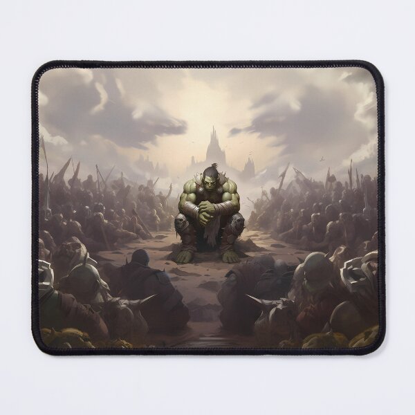 Item preview, Champion of the Horde: Mighty Orc Warrior in Azeroth designed and sold by Pawtraits1.