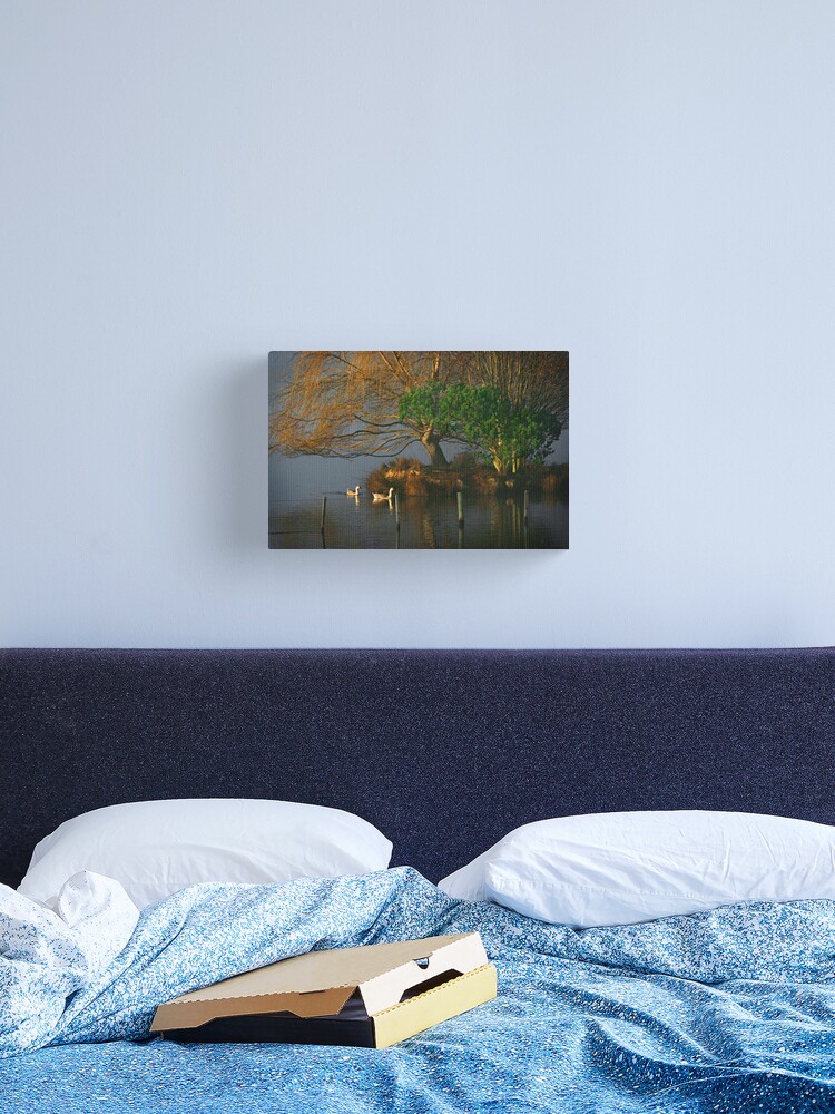 Thumbnail 1 of 3, Canvas Print, Farm dam designed and sold by Tim Wootton.