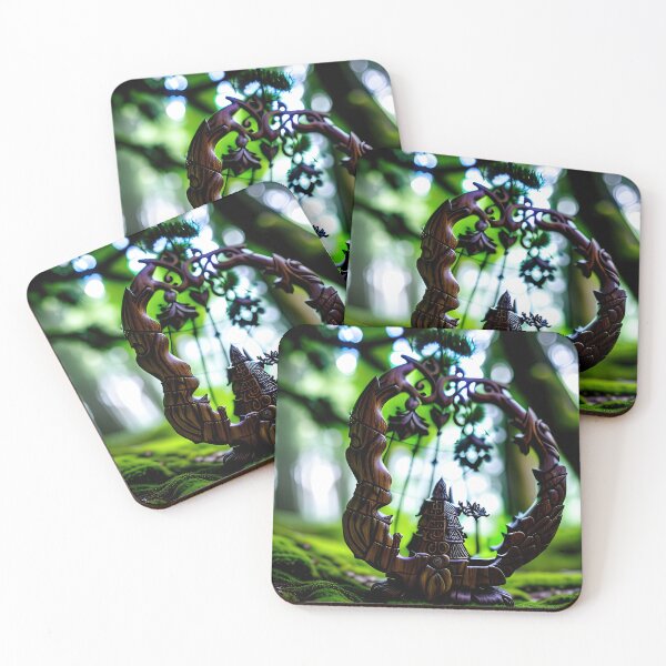 Artikelvorschau, A beautiful lush Fairycore Elf forest entworfen und verkauft von PixieDustAIArt.