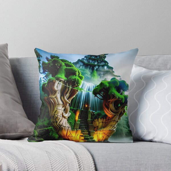 Artikelvorschau, A beautiful lush Fairycore Elf forest entworfen und verkauft von PixieDustAIArt.