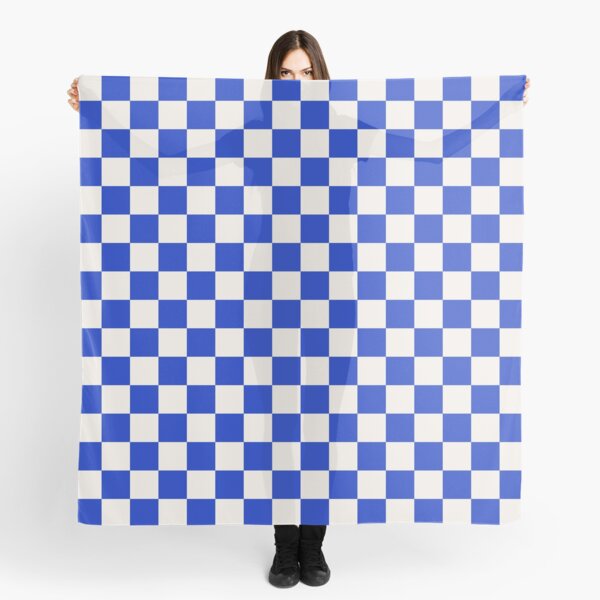 Item preview, Checkered Pattern Blue and Pale Cream designed and sold by kierkegaard.