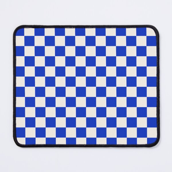 Item preview, Checkered Pattern Blue and Pale Cream designed and sold by kierkegaard.