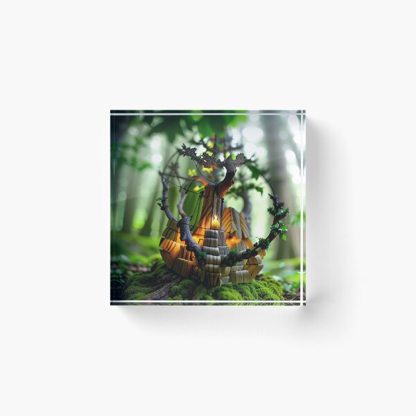Artikelvorschau, A beautiful lush Fairycore Elf forest entworfen und verkauft von PixieDustAIArt.
