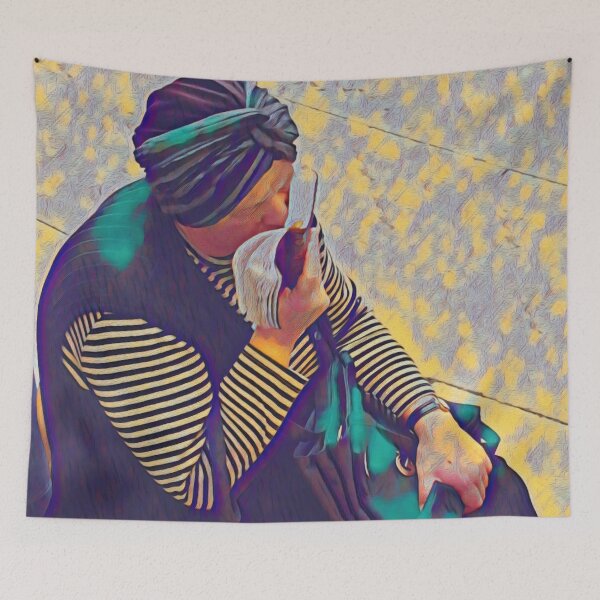 Item preview, WOMAN AT THE WAILING WALL  designed and sold by ArtbyRolleen.