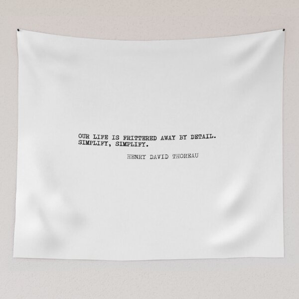 Item preview, Our life is fried away by detail. Simplify, simplify. designed and sold by marcoke.