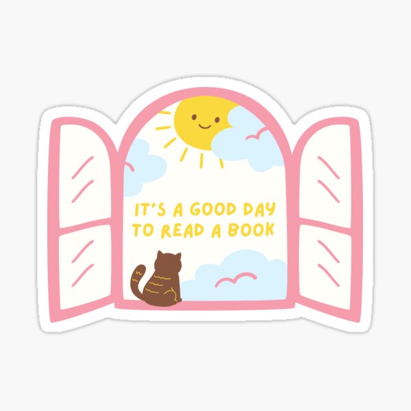 Artikel-Vorschau von it's a good day to read a book , designt und verkauft von catdiasart.
