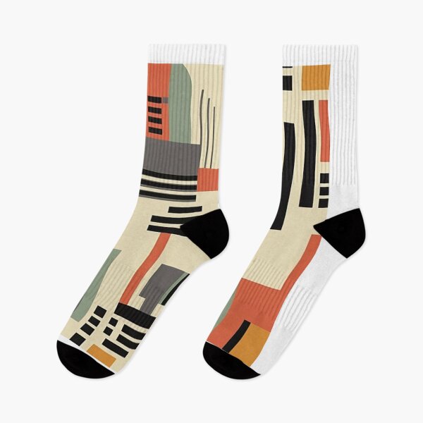 Item preview, 1950s Inspired Modernist Pattern Print designed and sold by QuestingCloset.