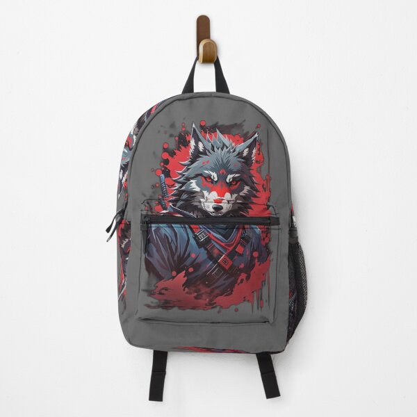 Item preview, A menacing evil ninja wolf design designed and sold by DanishDesignCo.
