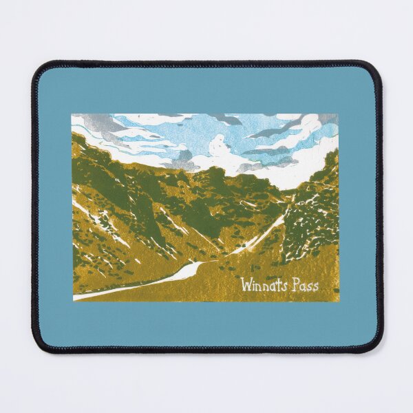 Item preview, Winnats Pass, Castleton, Derbyshire, England Landscape Linocut designed and sold by louweasely.