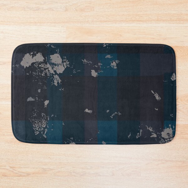 Item preview, Grunge Checked Tartan-like Pattern in Blue, Black and Brown designed and sold by SamJanner.