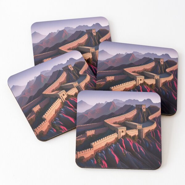 Item preview, Great Wall of China sunset pink designed and sold by JackFreestone.