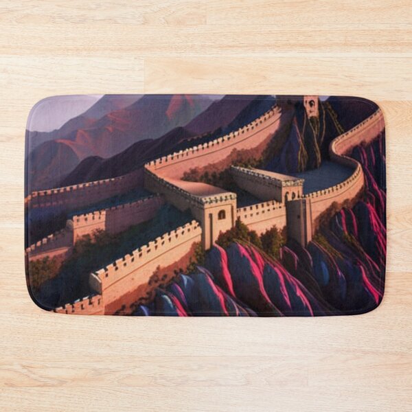 Item preview, Great Wall of China sunset pink designed and sold by JackFreestone.