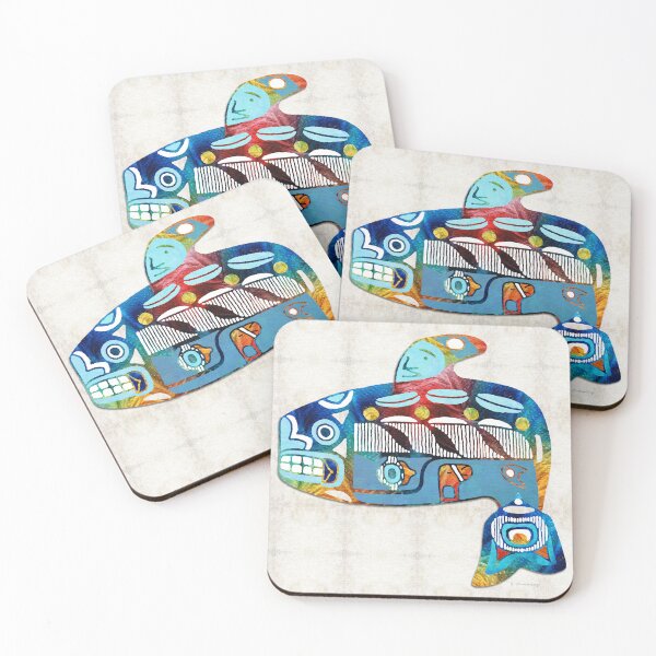Item preview, Colorful Orca Killer Whale Beach Art designed and sold by Sharon Cummings Art.