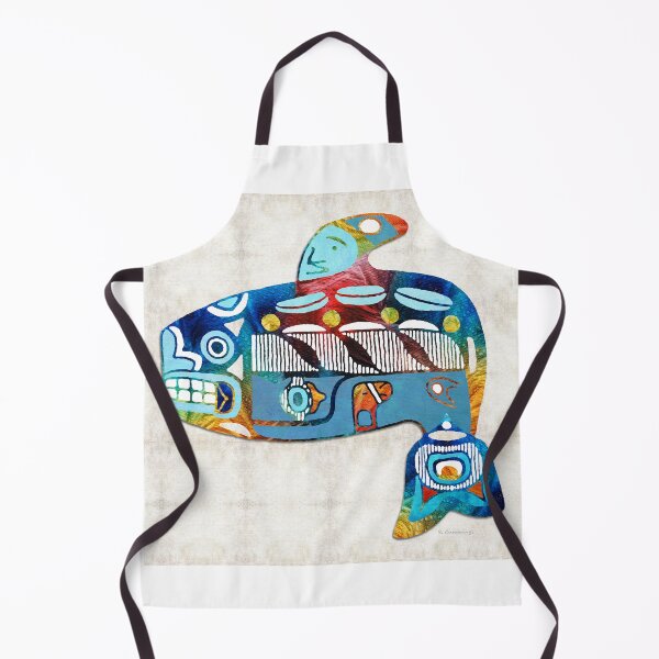 Item preview, Colorful Orca Killer Whale Beach Art designed and sold by Sharon Cummings Art.
