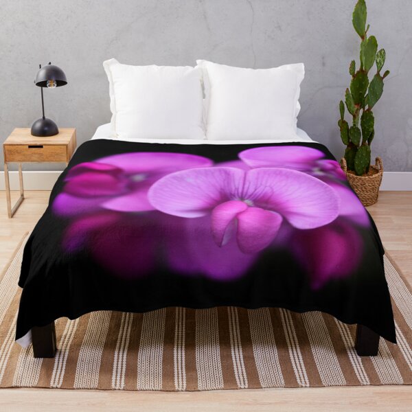 Item preview, Purple flowers on black background designed and sold by olena2552.