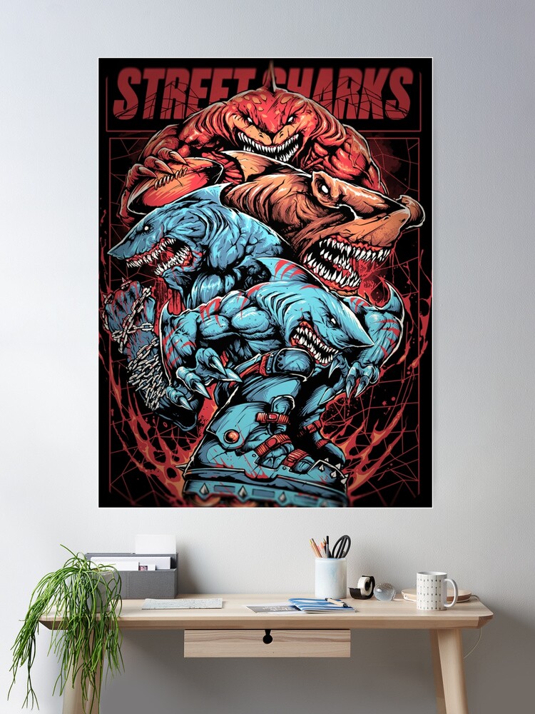 SHARK ポスター Amazon.com: Posterazzi PSTCFR300133ULARGE The White Shark