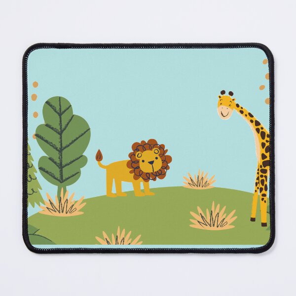 Item preview, baby lion and giraffe designed and sold by Venezuelaaaaa.