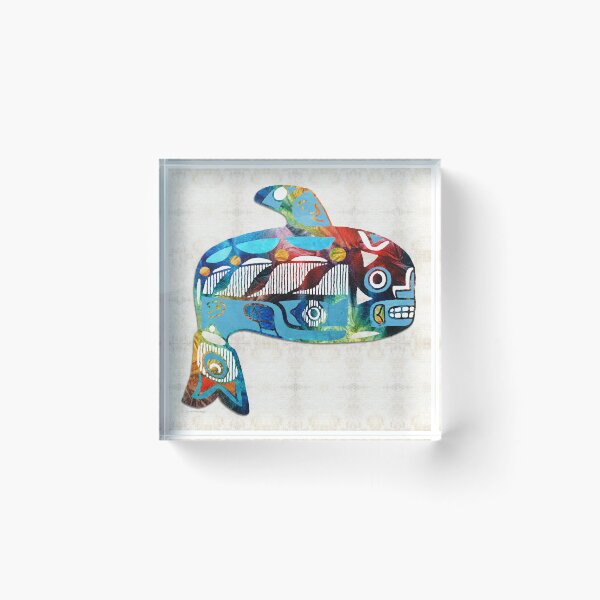 Item preview, Copy of Colorful Orca Killer Whale Beach Art 2 designed and sold by Sharon Cummings Art.