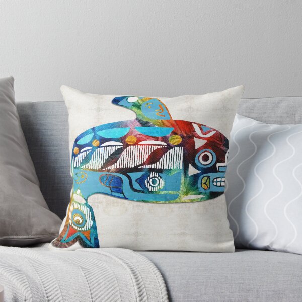 Item preview, Copy of Colorful Orca Killer Whale Beach Art 2 designed and sold by Sharon Cummings Art.