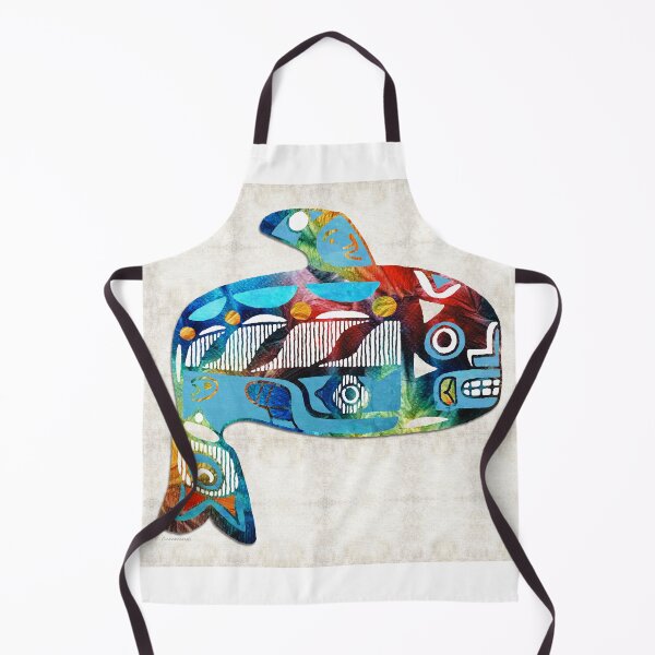 Item preview, Copy of Colorful Orca Killer Whale Beach Art 2 designed and sold by Sharon Cummings Art.