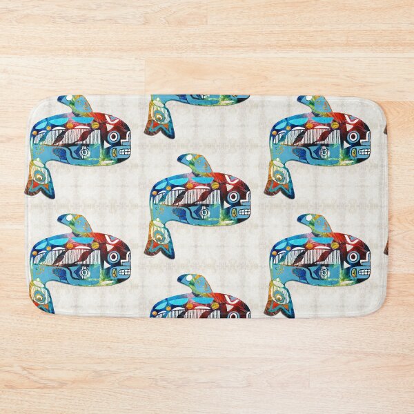 Item preview, Copy of Colorful Orca Killer Whale Beach Art 2 designed and sold by Sharon Cummings Art.