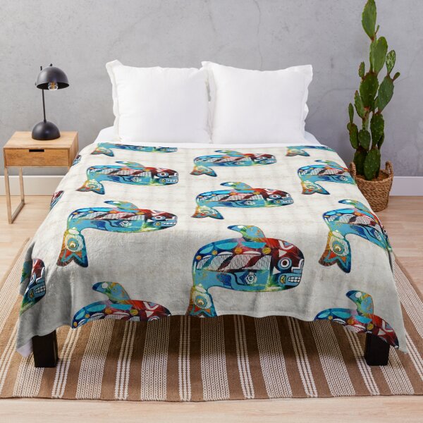Item preview, Copy of Colorful Orca Killer Whale Beach Art 2 designed and sold by Sharon Cummings Art.