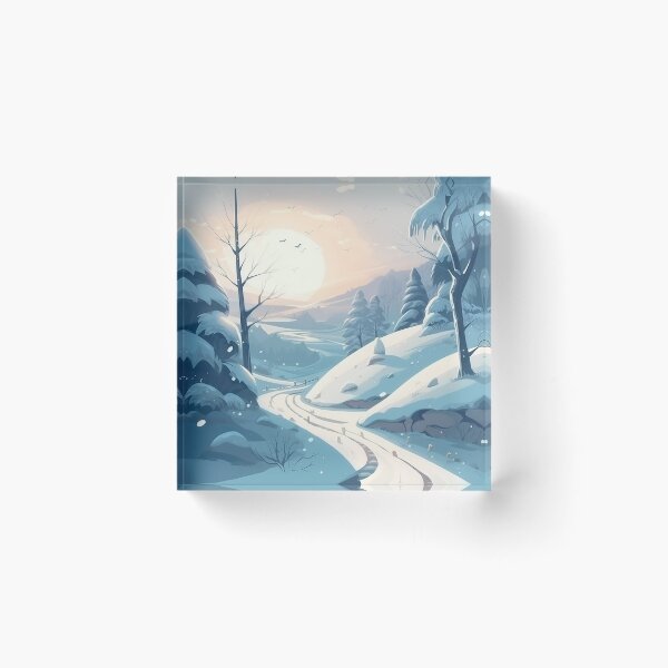Item preview, Cartoon Winter Landscape designed and sold by storyofdavid.