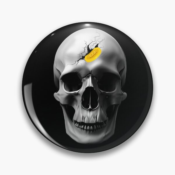 Item preview, Skull Smash with Bitcoin Design Art designed and sold by Clark81.