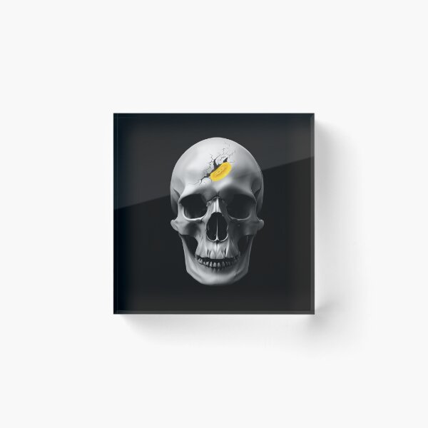 Item preview, Skull Smash with Bitcoin Design Art designed and sold by Clark81.