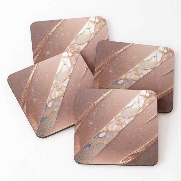 Item preview, Rose gold glitter foil abstract designed and sold by Roxburylane.
