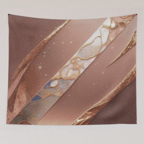 Item preview, Rose gold glitter foil abstract designed and sold by Roxburylane.