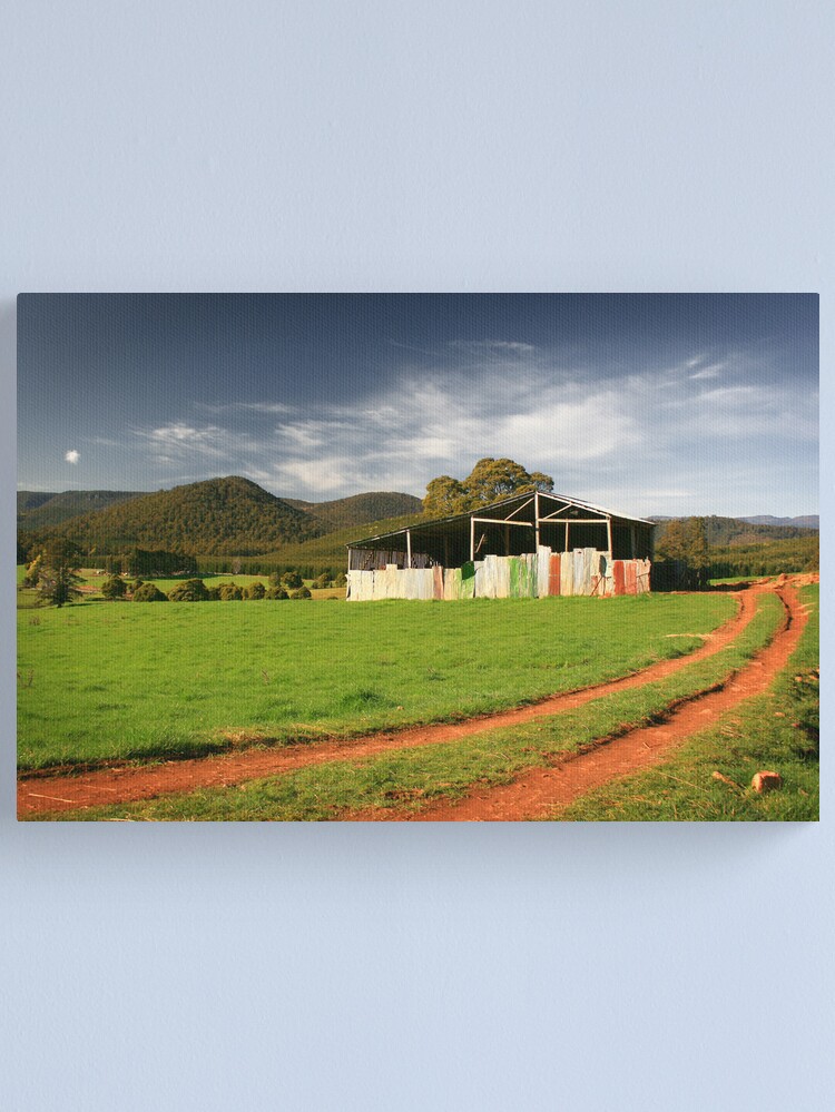 Alternate view of Red Track Canvas Print
