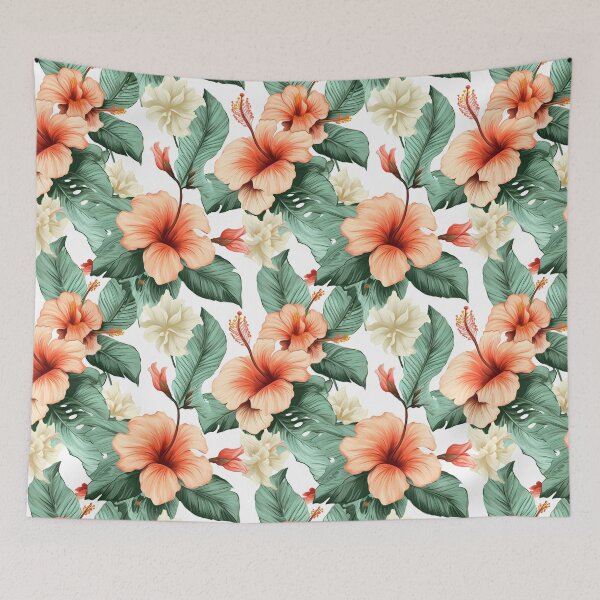 Item preview, Hibiscus Flowers Pattern 23 designed and sold by DigitalPatternx.