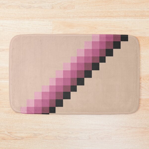 Item preview, Sugar Rush  // Vintage Pink Brown Retro Squares Geometric Pattern 1980s 8bit Pixel Art designed and sold by mixedpixels.
