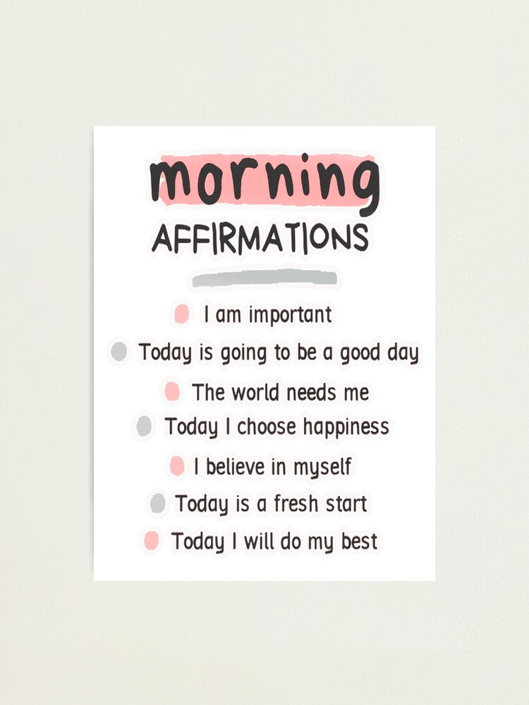 Daily Positive Affirmations-positive Affirmations-mental Health