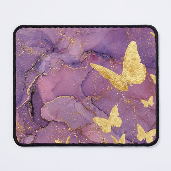 Item preview, Purple and Gold Butterfly Marble Design designed and sold by LTDigitalDesign.