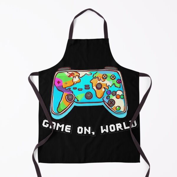 Item preview, Gamer Quote: Game On, World. Videogame Controller Map Background designed and sold by OB Print.