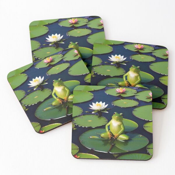 Item preview, Odd Frog on a Lily Pad designed and sold by PrimoGeometry.