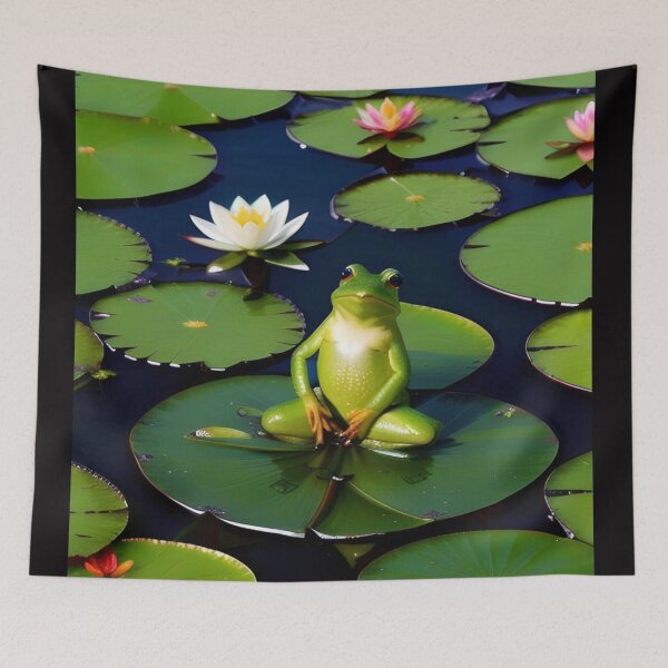 Item preview, Odd Frog on a Lily Pad designed and sold by PrimoGeometry.