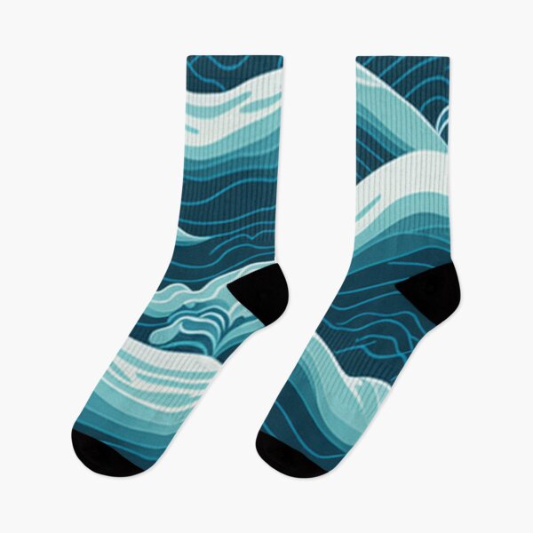 Item preview, Calming Ocean Waves Pattern Design Print designed and sold by randomtdesigns.
