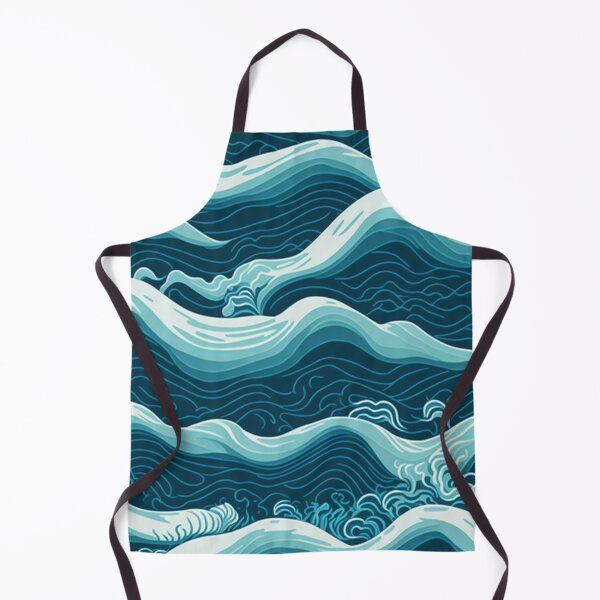 Item preview, Calming Ocean Waves Pattern Design Print designed and sold by randomtdesigns.